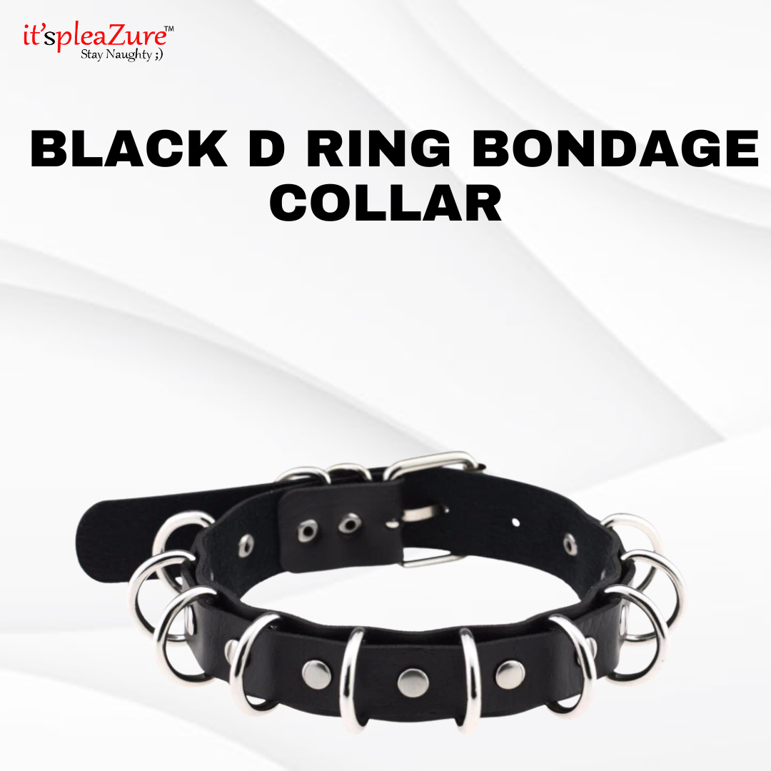ItspleaZure Black D Ring Bondage Collar