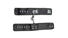 Itspleazure Black Hand Cuffs with metal connector