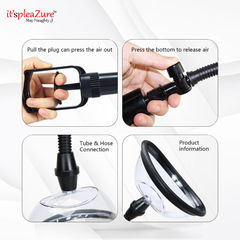 Mechanism details: Air release button and tube connection for suction control
