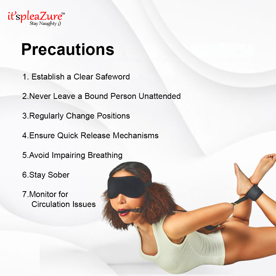 it'spleaZure bondage safety precautions – safewords, circulation checks, and sober play guidelines