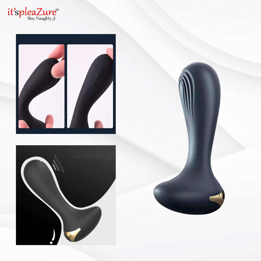 it'spleaZure Black Vibrating Anal Plug – Body-safe silicone for enhanced pleasure