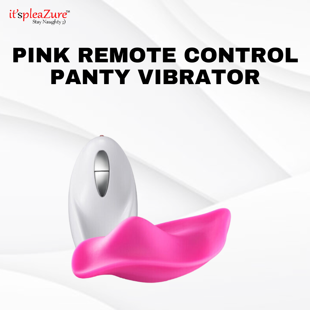 Discreet pink remote control panty vibrator for hands-free pleasure