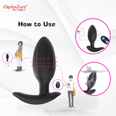 How to use: Lubrication and insertion guide for anal plug