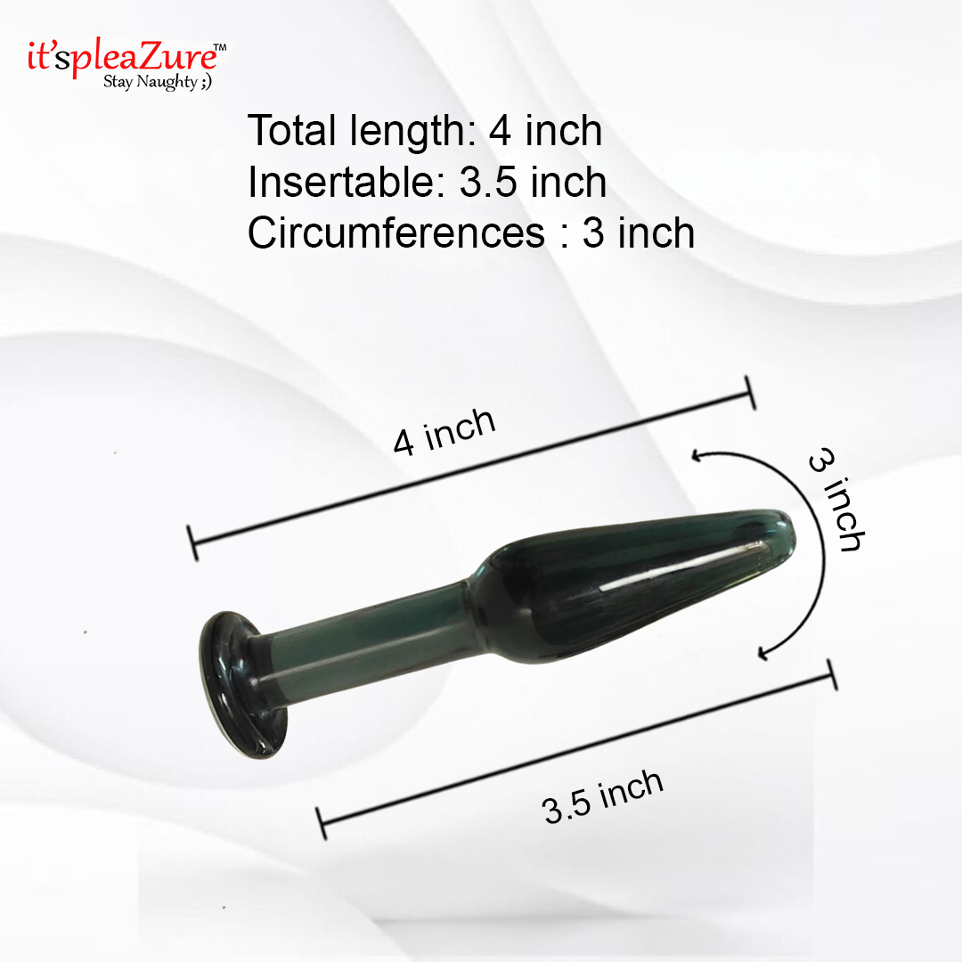 Green and black cylindrical product with measurements on a white background