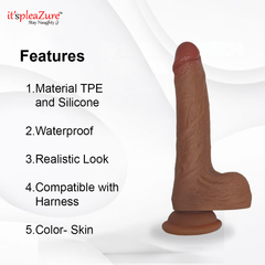 Rotating thursting dildo