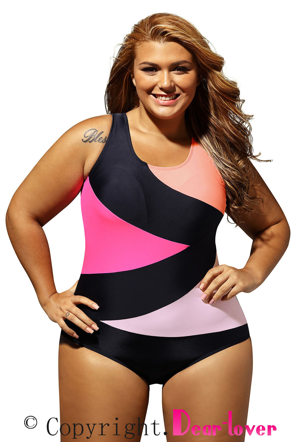 ItspleaZure Black and Pink Women's Swim wear Teddy Bikini
