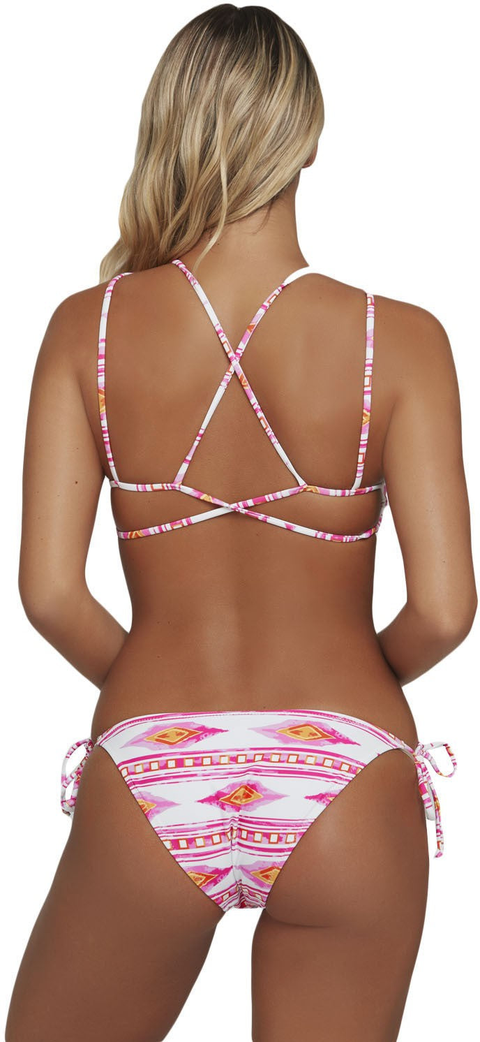 Itpleazure Pink & White Bikini set for Women