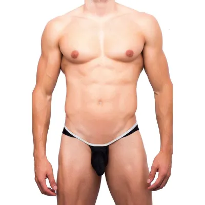 Itspleazure Black & White Strap Men's Pouch