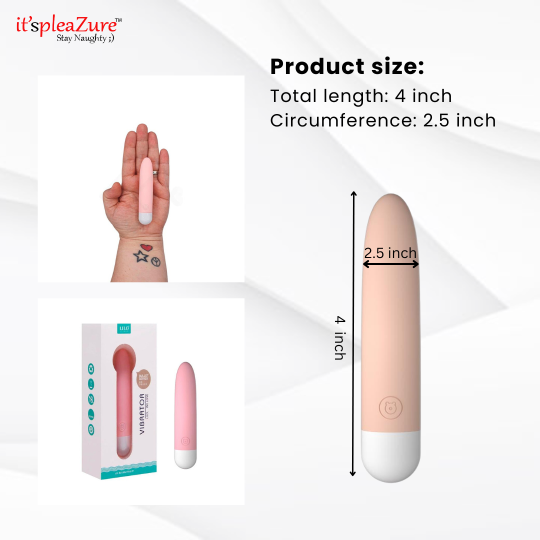 Mini Bullet Dimensions: 4" length × 2.5" circumference