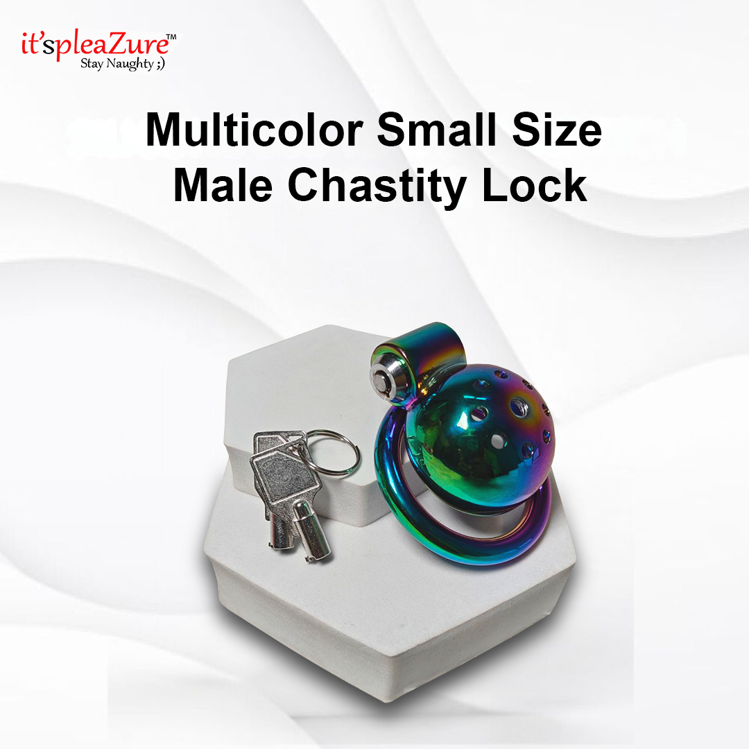 Itspleazure's Multicolor Small Size Male Chastity Lock