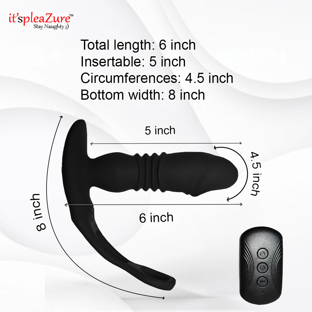 Itspleazure's Prostate Massager With Vibrating Penis Ring