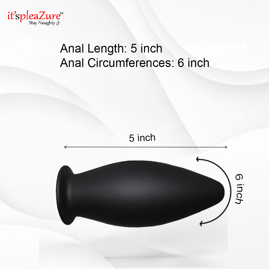 Itspleazure's Inflatable Anal Plug Black