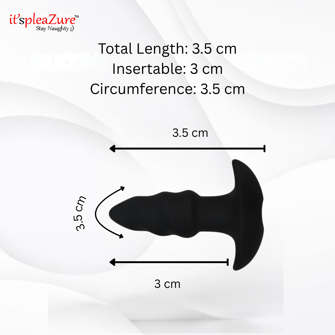 Itspleazure's Black Vibrating Anal Plug With Bullet