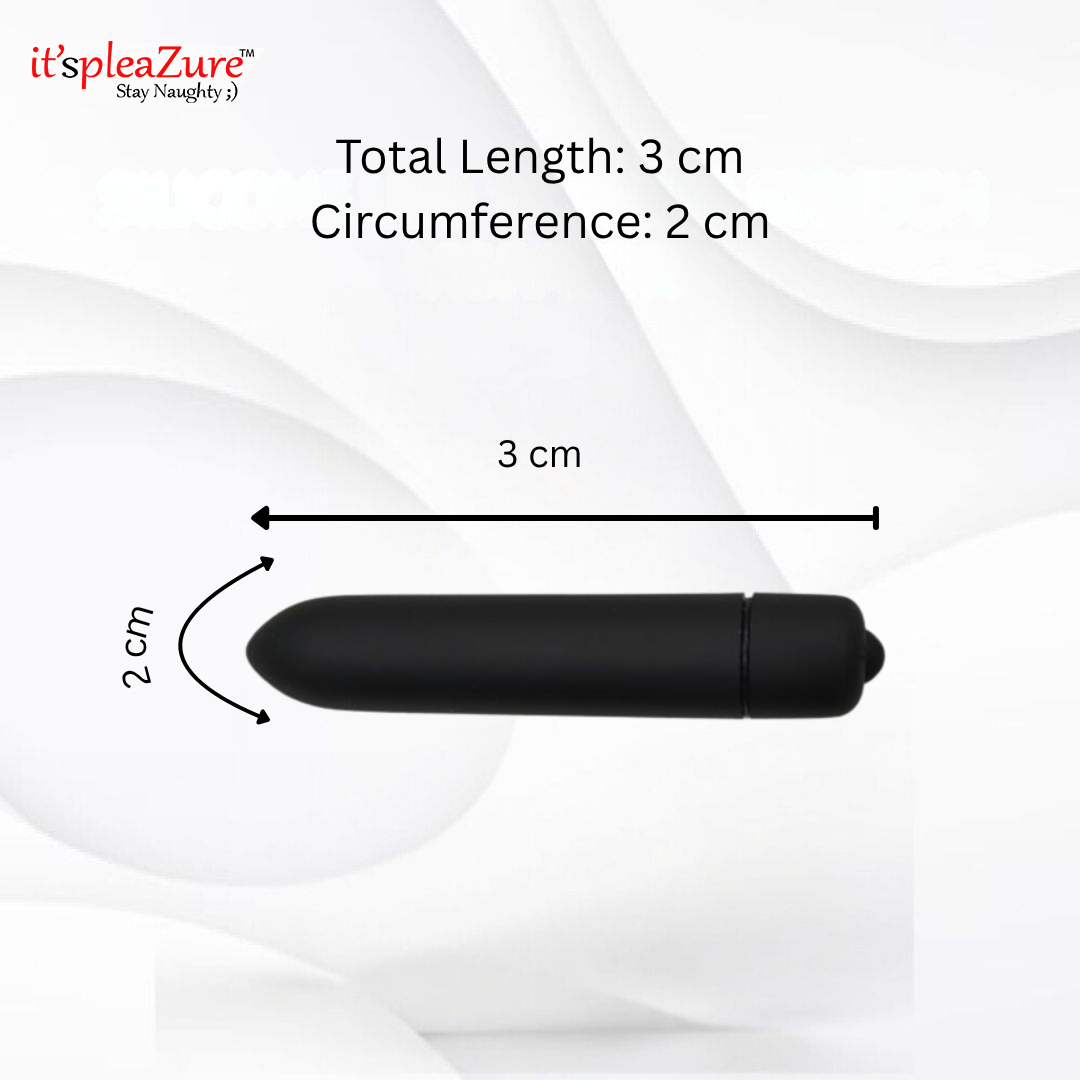 Itspleazure's Black Vibrating Anal Plug With Bullet