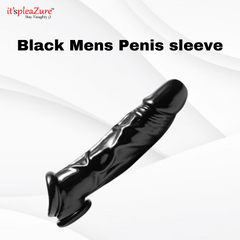 Black penis extension Sleeve on Itspleazure