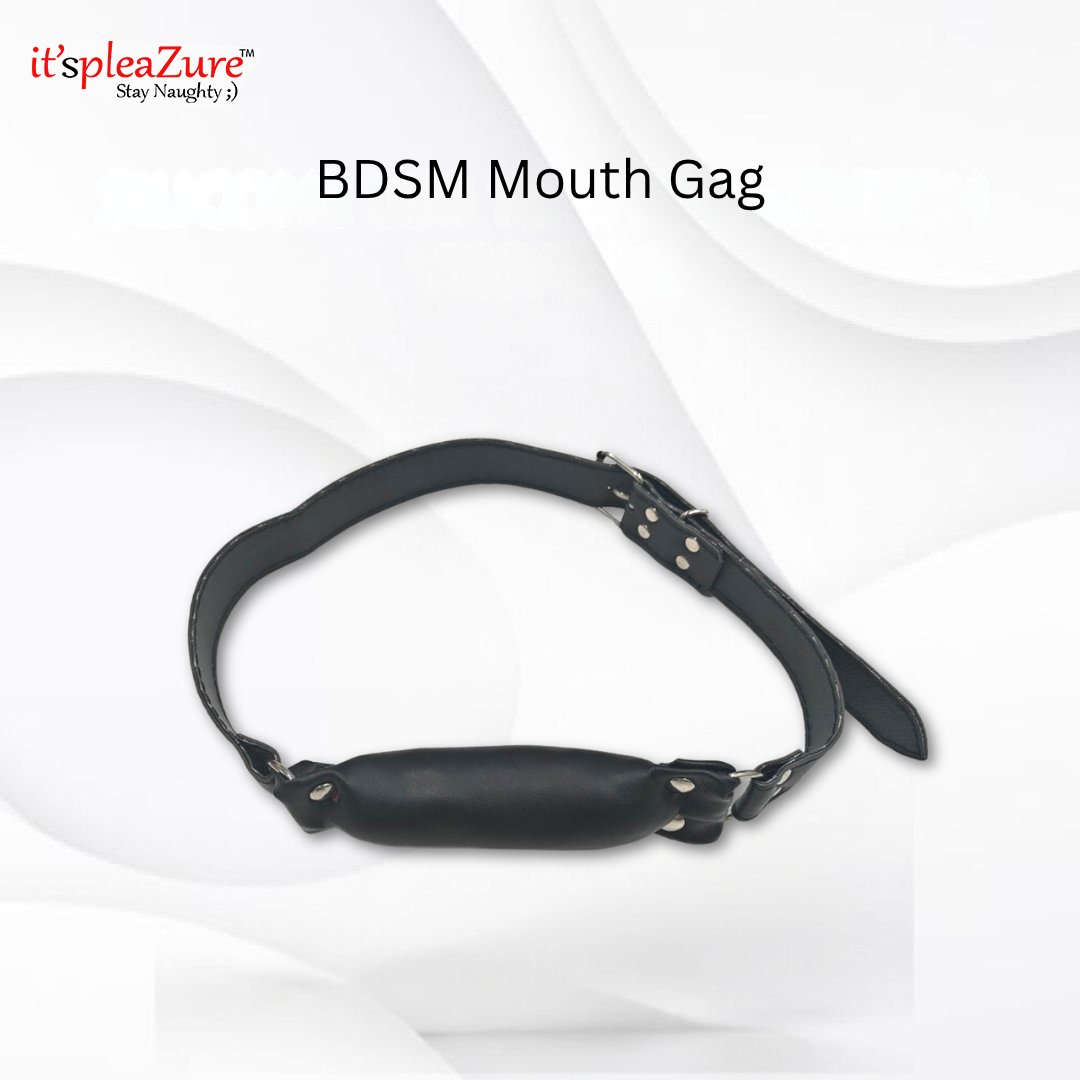 ItspleaZure Padded Pillow Mouth Gag -Black