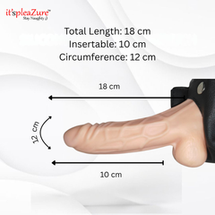 ItspleaZure Flesh Hollow Vibrating Strap Sleeve for Men