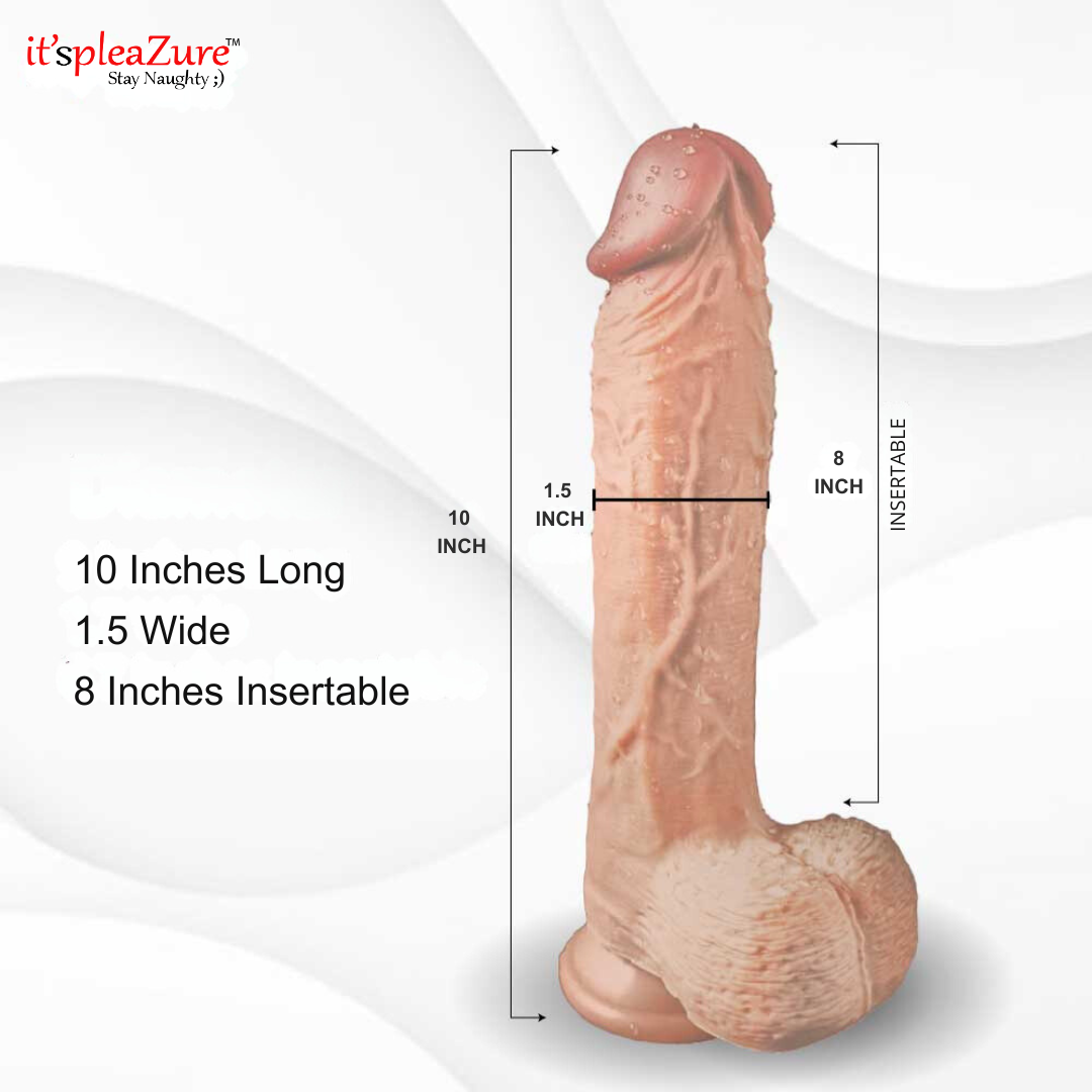 10 Inch Silicone Big Dildo with Suction Base for Women