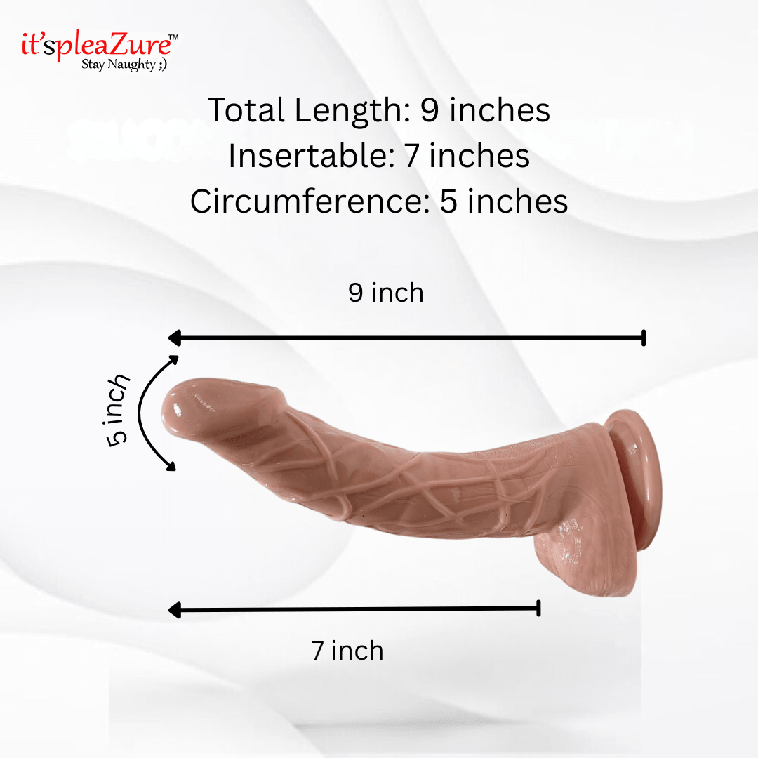 Measurement chart of a product with dimensions labeled on a white background.