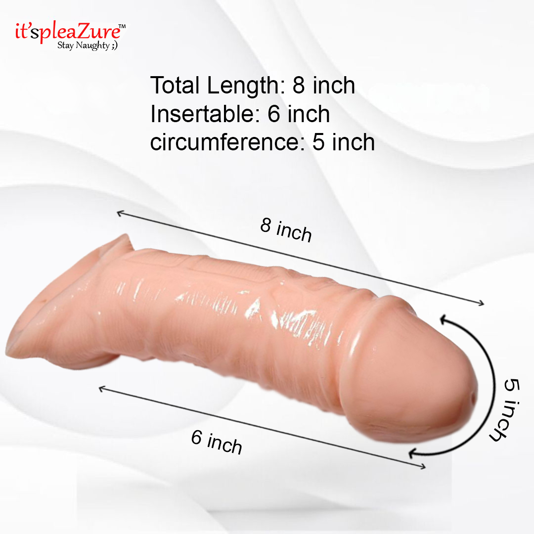 Itspleazure Jumbo Extender Penis Sleeve Silicone