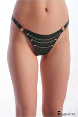 Itspleazure Black Chain Women's Thong