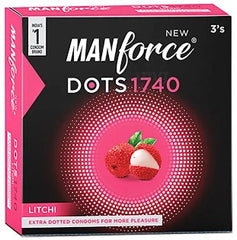 Manforce Litchi Flavoured Condom Pack 3