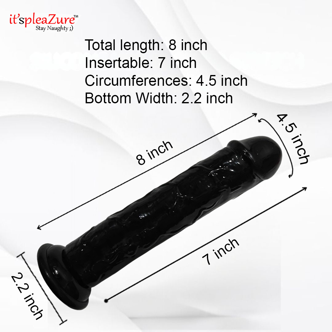 Itspleazure Black Suction Dildo For Women