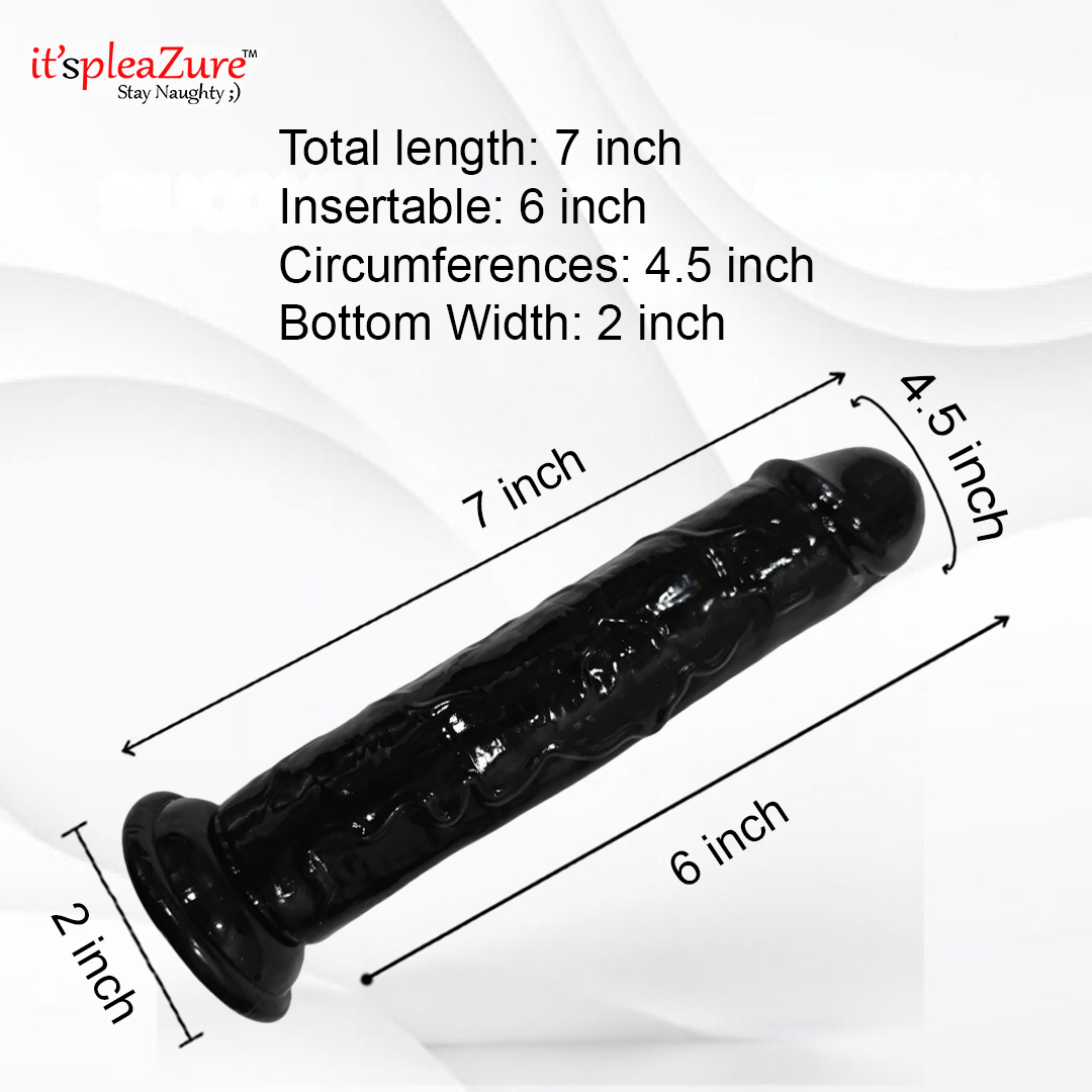 Itspleazure Black Suction Dildo For Women