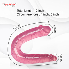 Itspleazure Silicone Realistic Double Ended Dildo