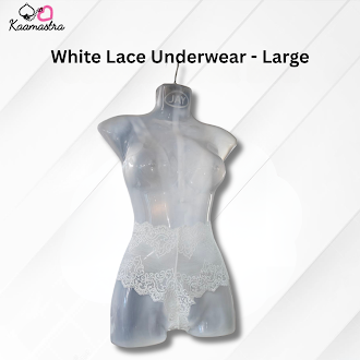 ItspleaZure White Lace Underwear - Large