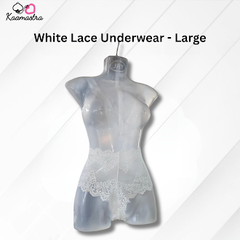ItspleaZure White Lace Underwear - Large