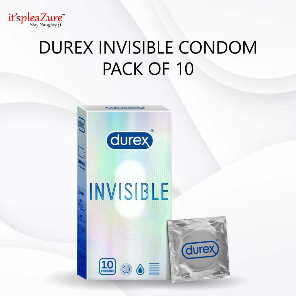 Durex Premium Invisible Thin Condoms Pack of 10 at Itspleazure