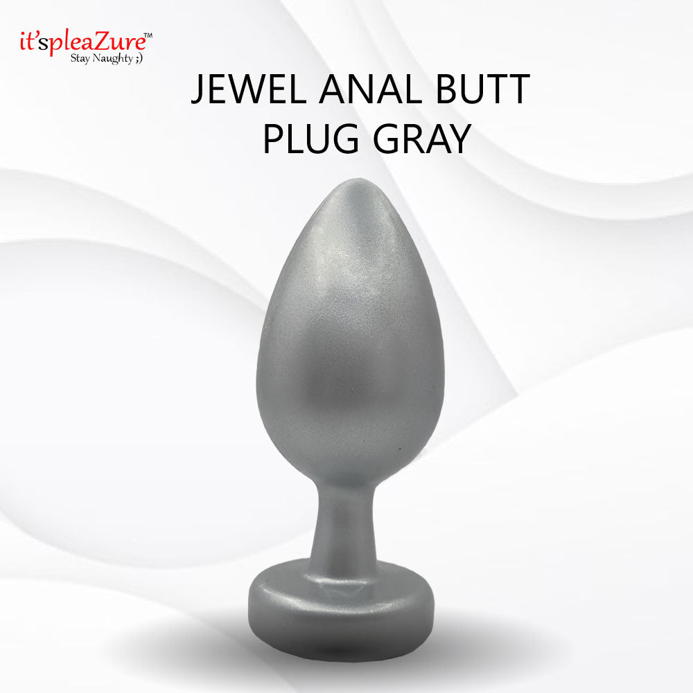 Silver Jewel Anal Butt Plug from Itspleazure