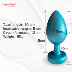 Blue Jewel Anal Butt Plug from Itspleazure