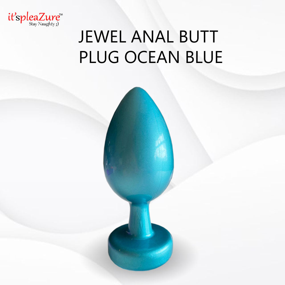 Blue Jewel Anal Butt Plug from Itspleazure