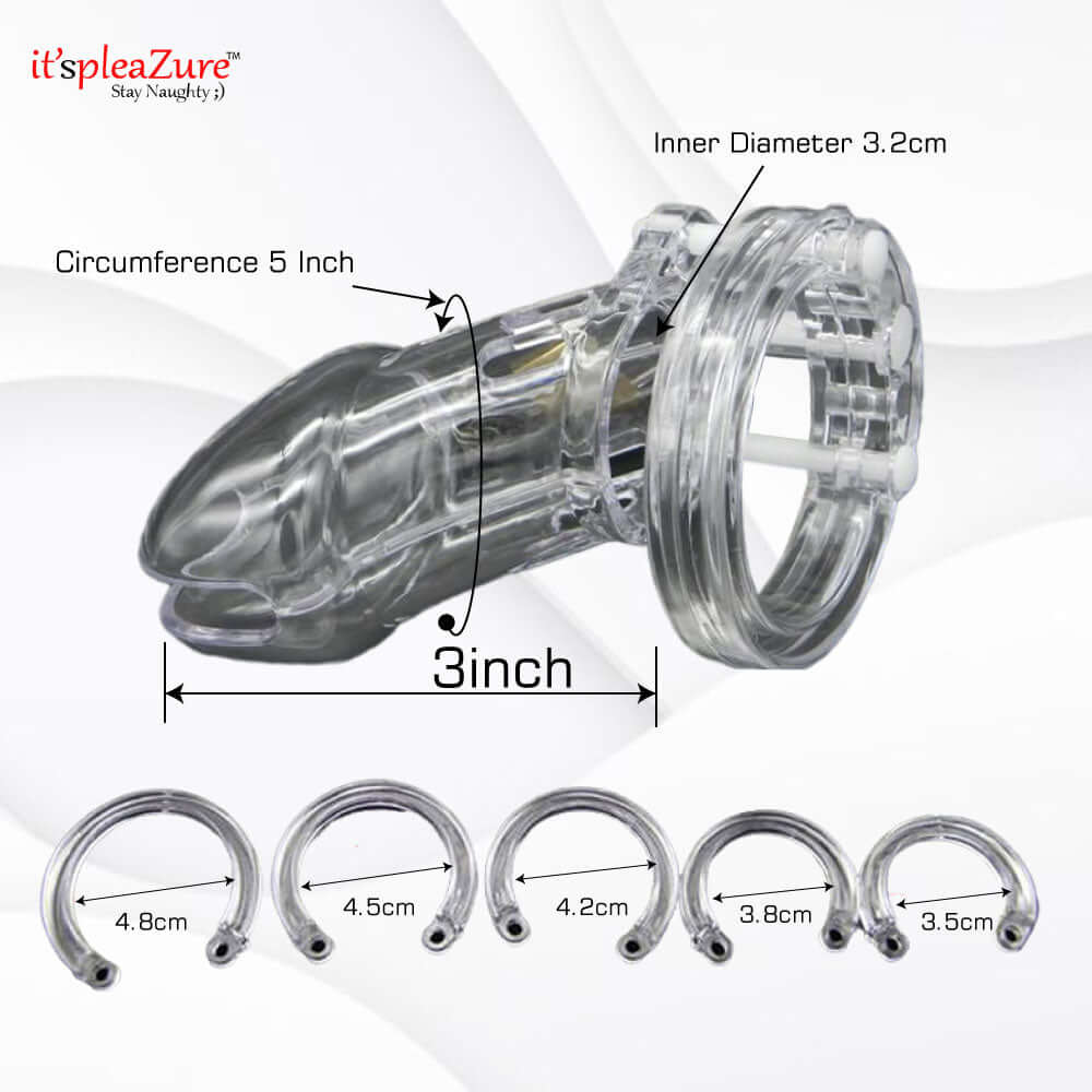 Advance Transparent Chastity Cage Penis Lock – itspleaZure