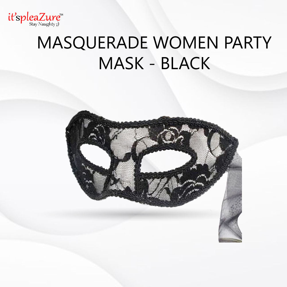 Black Secret Party Masquerade Mask for Women by Itspleazure
