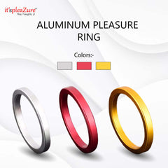 Golden Aluminum Pleasure Ring from Itspleazure