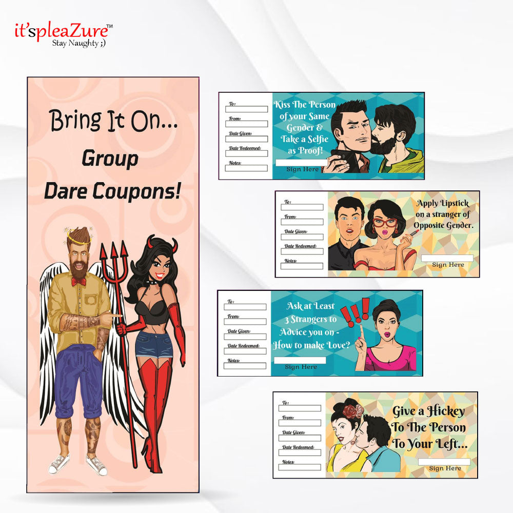 Bring It On - Dare Coupons Adult Game at Itspleazure