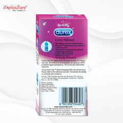 Durex extra ribbed condom on Itspleazure 
