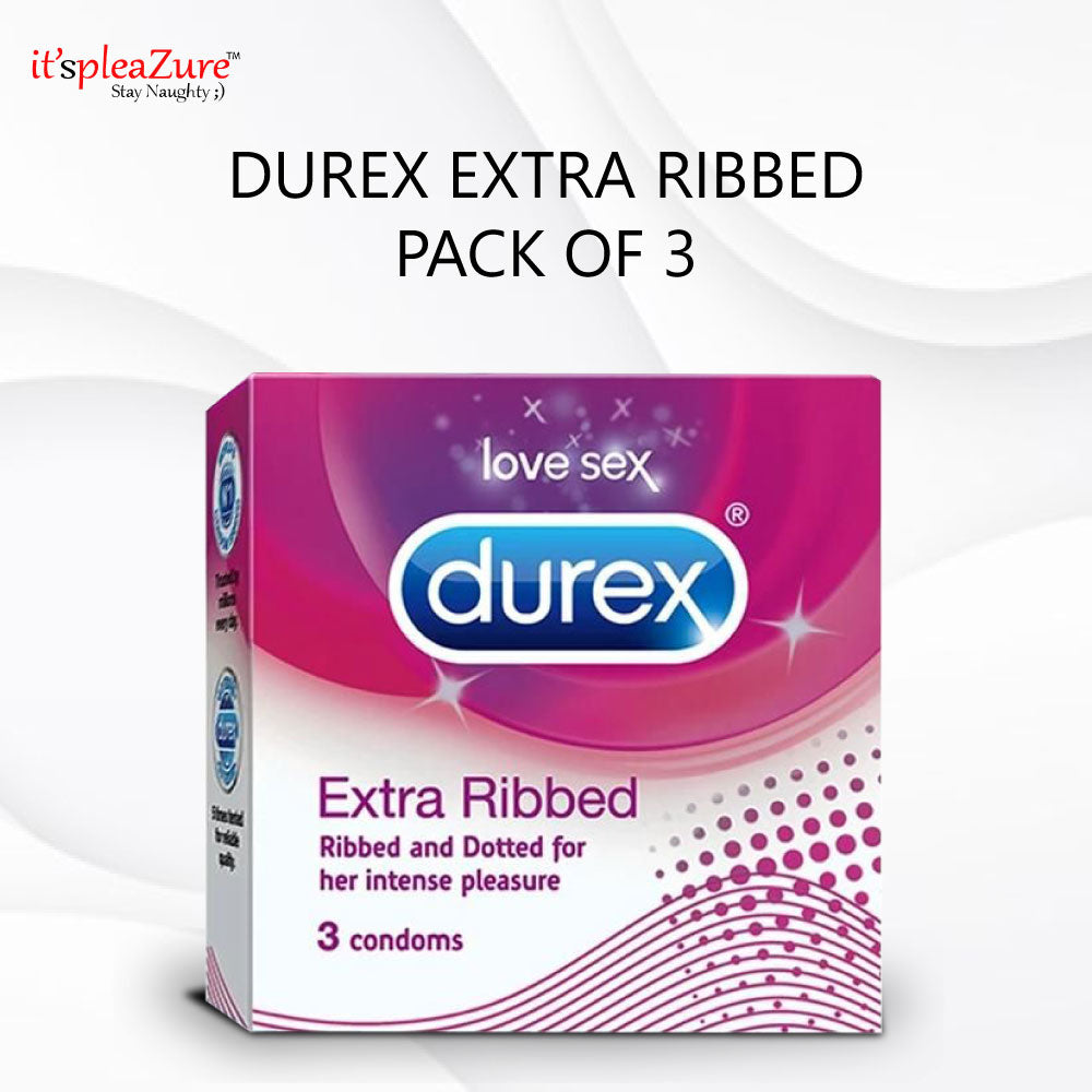 ribbed and dotted condom by Durex on Itspleazure 