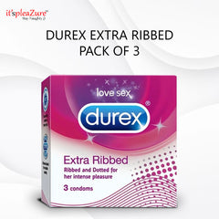 ribbed and dotted condom by Durex on Itspleazure 