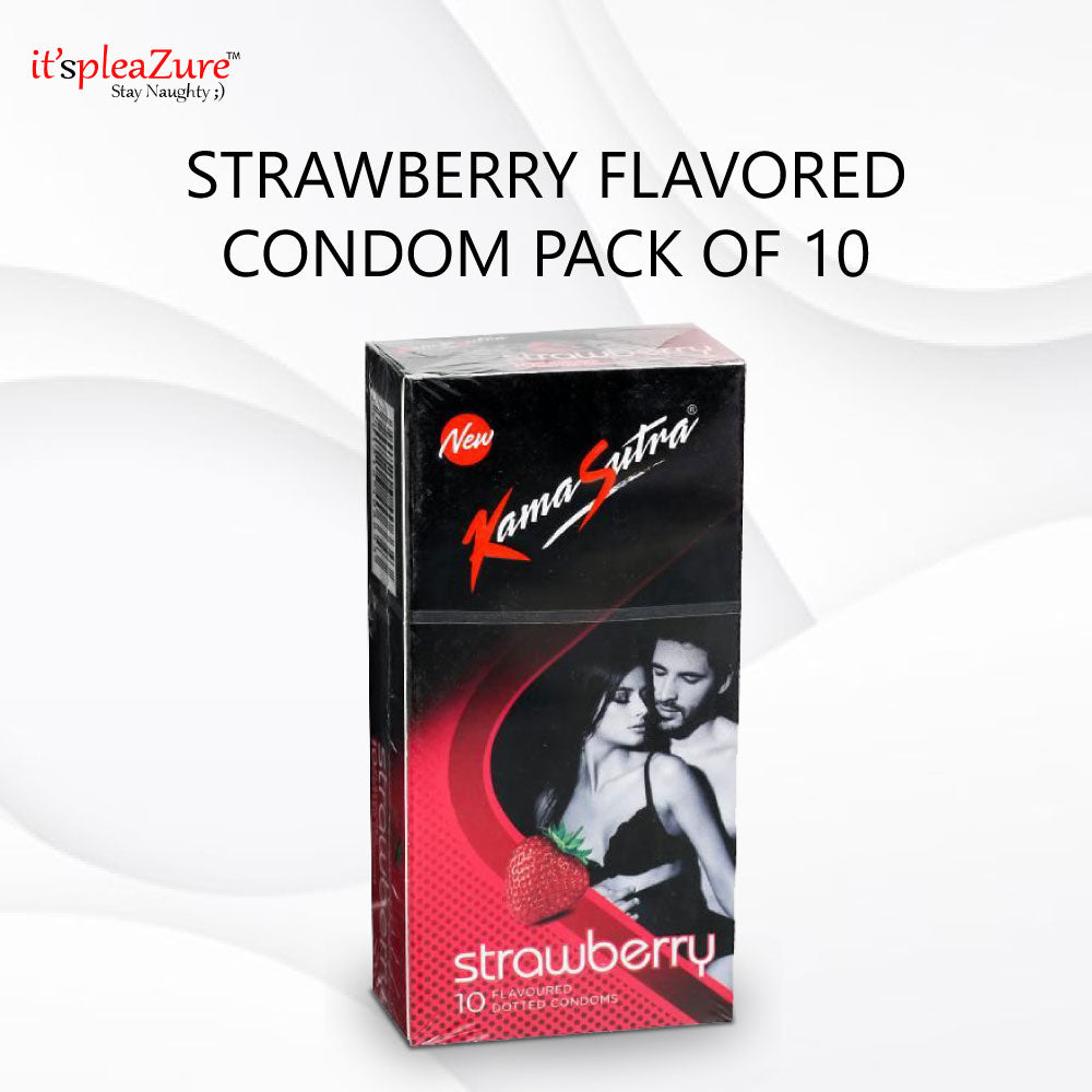 Kamasutra Strawberry Flavored Condom Pack of 10