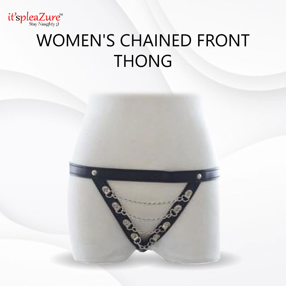 Women's Chained Front Thong at itspleaZure