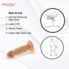 ItspleaZure 5" Mini Realistic Silicone Suction Dildo for women