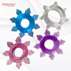 Itspleazure Colorful Silicone Sex Ring for Men