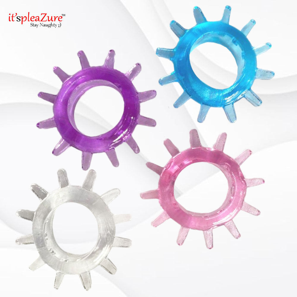 Itspleazure Colored Silicone Spike ring