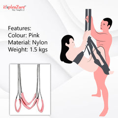 Heavy Duty Pink Bondage Sex Swing Set from ItspleaZure