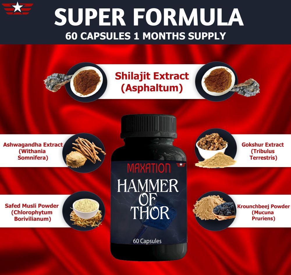Maxation Hammer of Thor - 60 Capsules