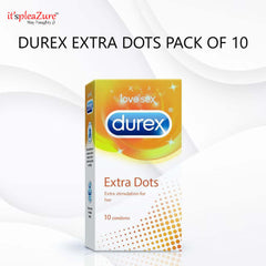 Durex Extra Dots Condoms Pack of 10 from Itspleazure